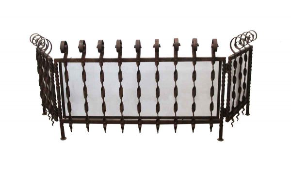 Screens & Covers - 19th Century Wrought Iron Fireplace Screen