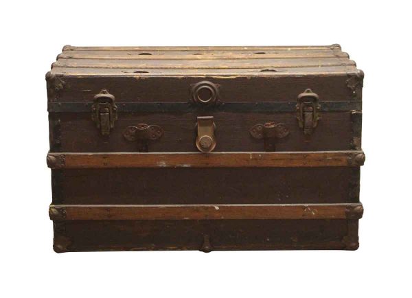 Trunks - Antique Wooden Steamer Trunk