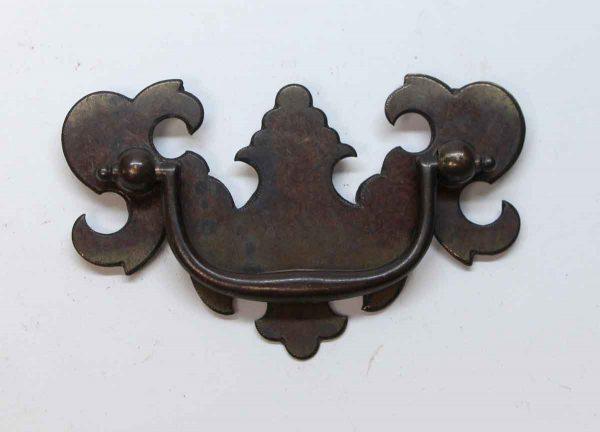 Cabinet & Furniture Pulls - Vintage Brass Plated Steel Chippendale Bail Pull