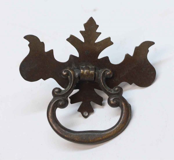 Cabinet & Furniture Pulls - Vintage Chippendale Style Brass Over Steel Drawer Ring Pull