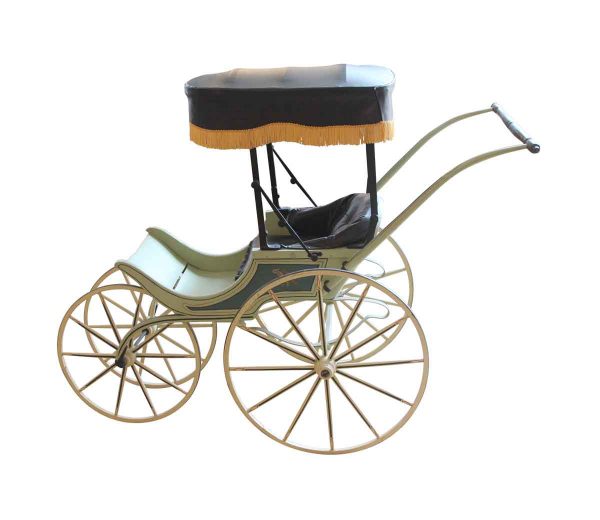Children's Items - Vintage Baby Carriage with Painted Details