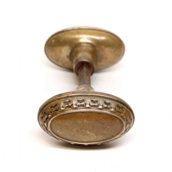 Door Knobs - Antique Brass Norwalk Oval Nantes Door Knobs
