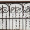 Railings & Posts - 1910s Fleur de lis Wrought Iron Fence Section