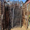 Railings & Posts - 1900s Black Wrought Iron 40 ft Fence Lot
