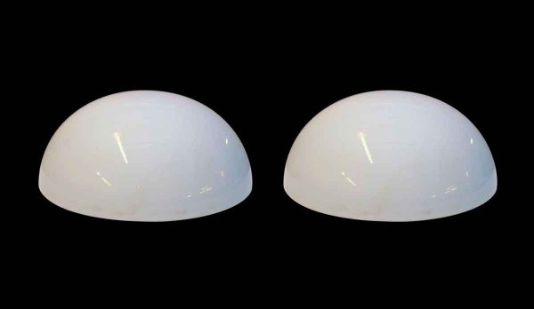 Globes & Shades - Pair of Modern Opaline Glass Ceiling Shades