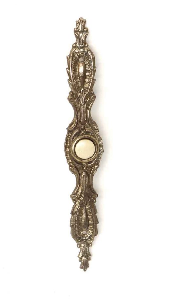 Knockers & Door Bells - Victorian Brass Doorbell with Button