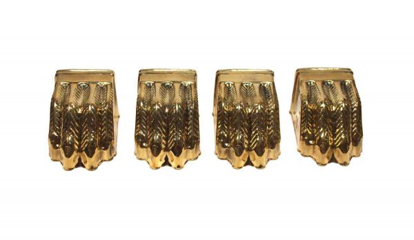 Other Cabinet Hardware - Set of Furniture Brass Claw Feet Covers