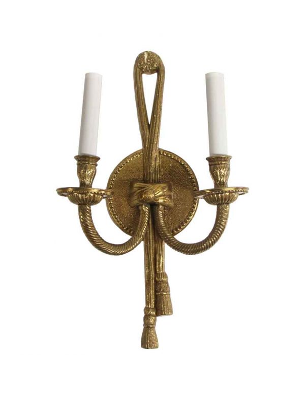 Sconces & Wall Lighting - Cast Brass Candle Sconce from The Waldorf Astoria Hotel