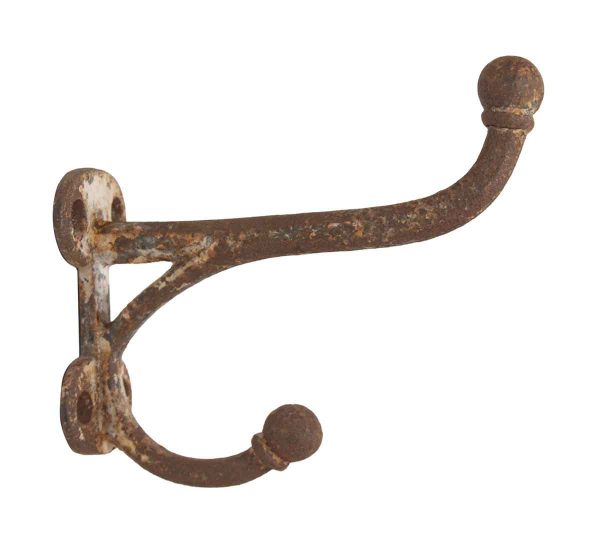 Single Hooks - Distressed 5 in. Cast Iron Large Hook