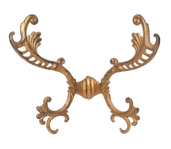 Single Hooks - Ornate French Cast Iron Double Hall Tree Hook