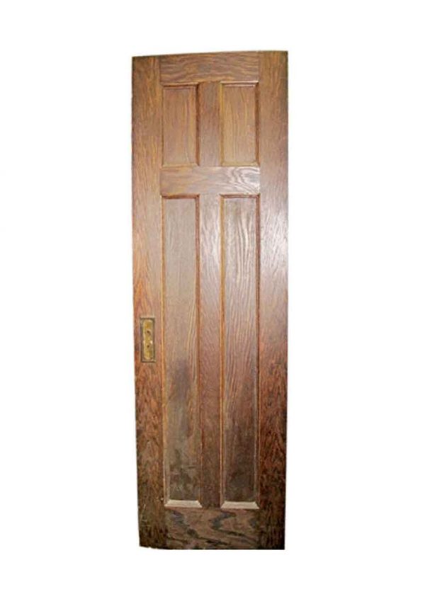 Closet Doors - Antique Arts & Crafts Solid Oak Closet Door 79 x 24