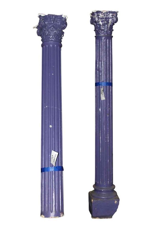 Columns & Pilasters - Pair of Fluted Columns from 1920's Brooklyn Theater