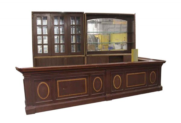 Commercial Furniture - Salvaged 16 ft Manhattan Bar with Back Bar