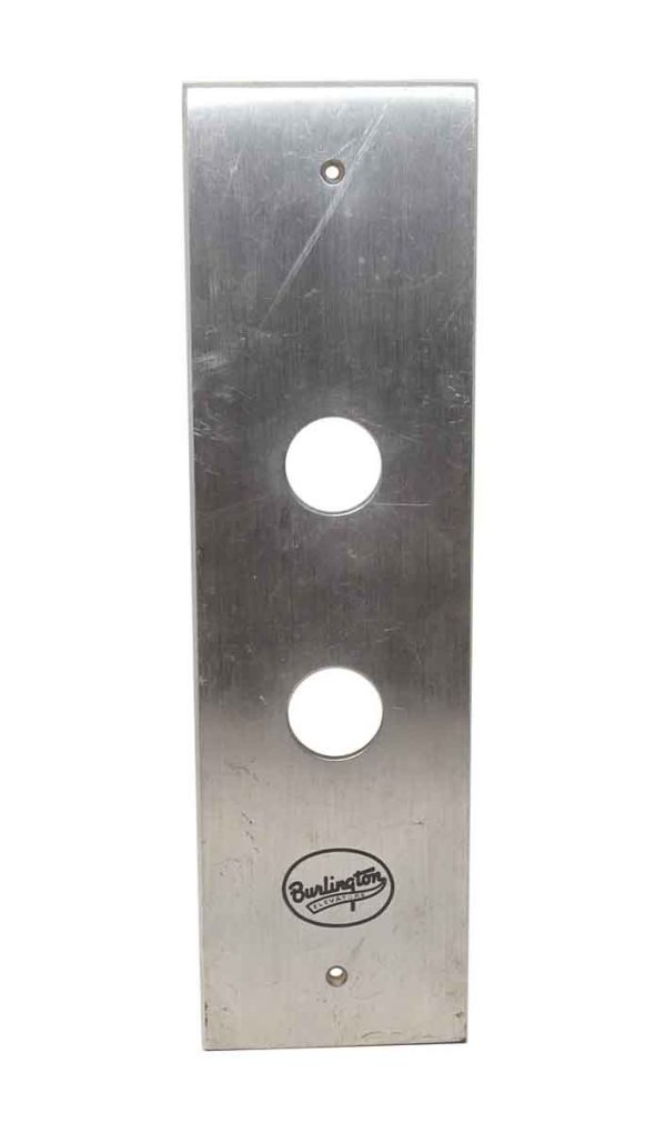 Elevator Hardware - Burlington Nickel Plated Brass Two Button Elevator Plate