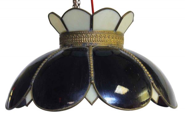Globes & Shades - Stained Glass Shade with Brass Details