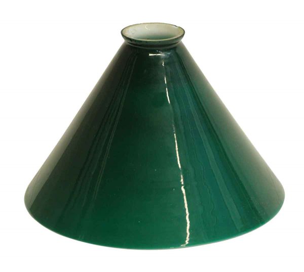 Globes & Shades - Vintage Green 9.25 in. Glass Opaline Shade