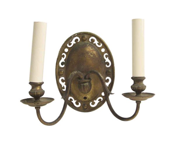 Sconces & Wall Lighting - Single Primitive Cutout Brass Wall Sconce