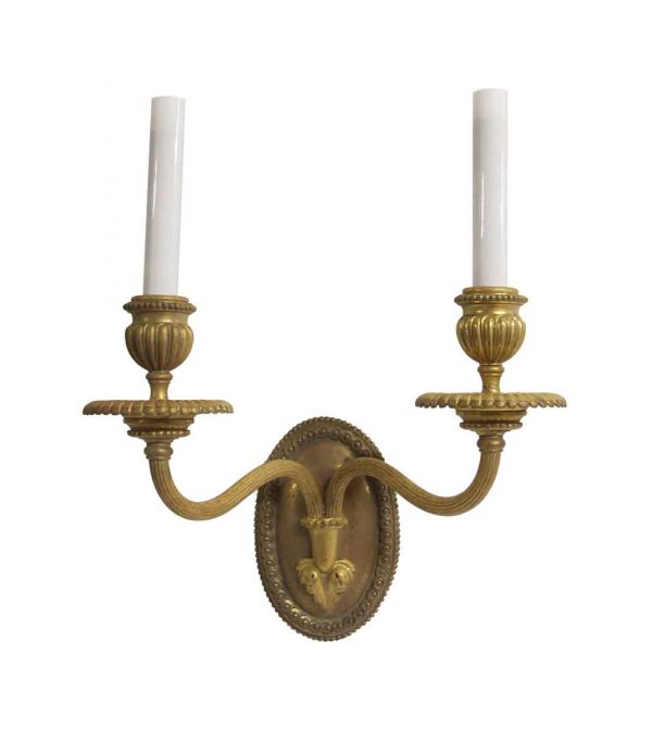 Sconces & Wall Lighting - Victorian Cast Brass Caldwell 2 Arm Wall Sconce