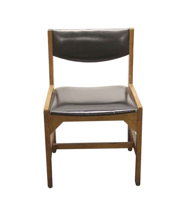 Seating - Mid Century Vinyl Oak Dining Chair