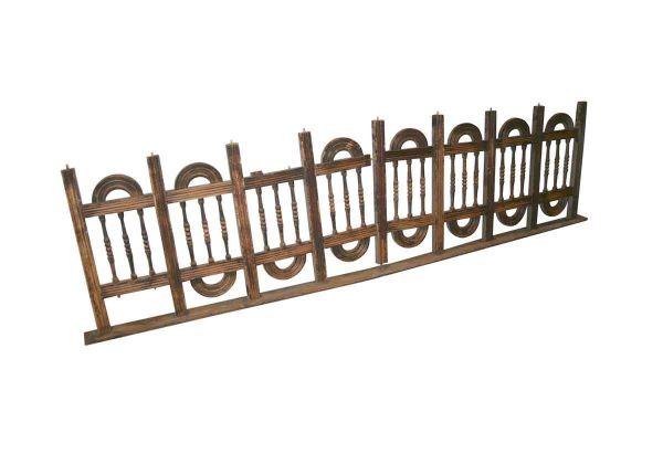 Staircase Elements - Victorian 102 in. Fret Work Wood Railing