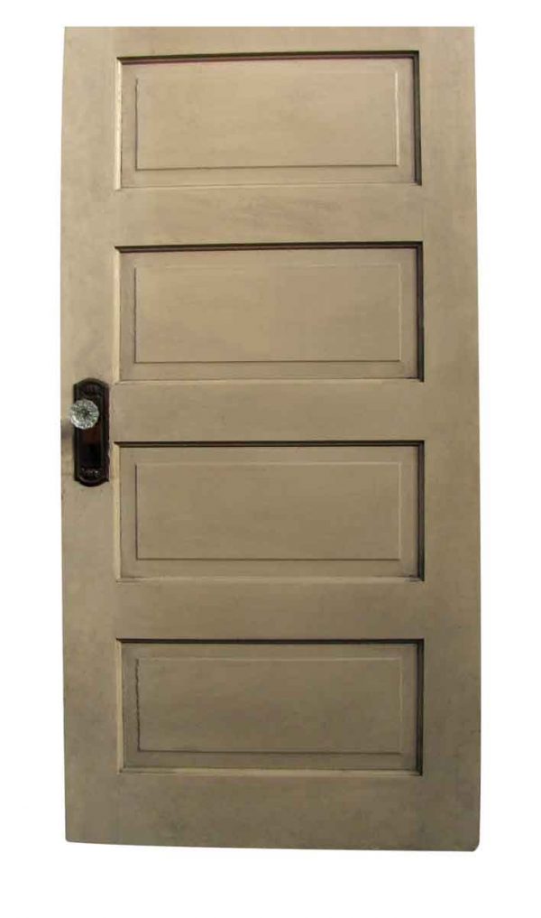 Standard Doors - Antique 4 Pane Pine Wood Passage Door 73.375 x 29.375