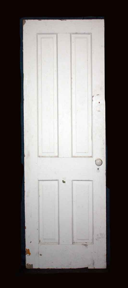 Standard Doors - Antique 4 Pane White Wood Passage Door 77 x 25.75