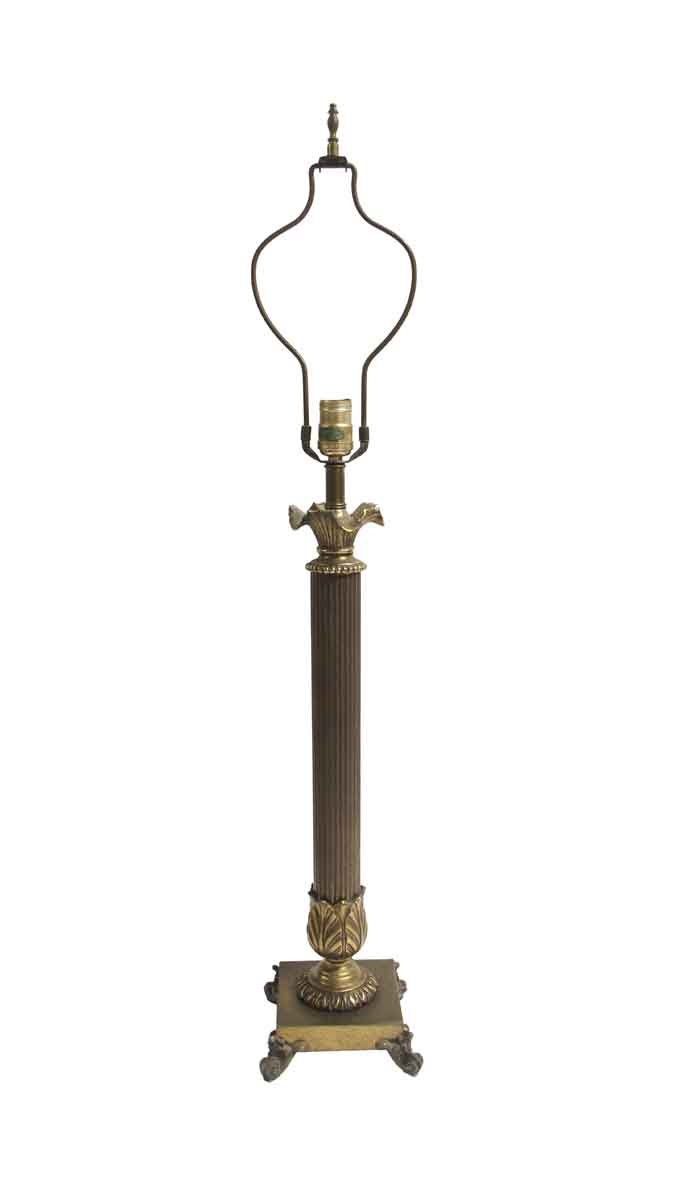 Tall Vintage Brass Table Lamp