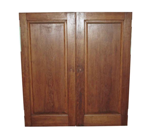 Cabinet Doors - Antique Built in Cabinet Pine Doors 49 x 45.625