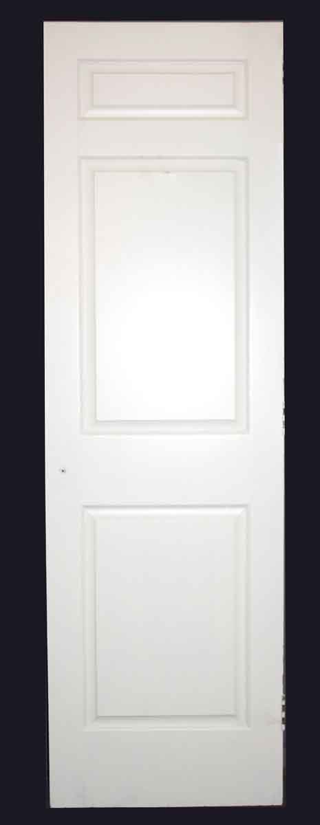 Closet Doors - Vintage 3 Pane White Wood Closet Door Size Vary