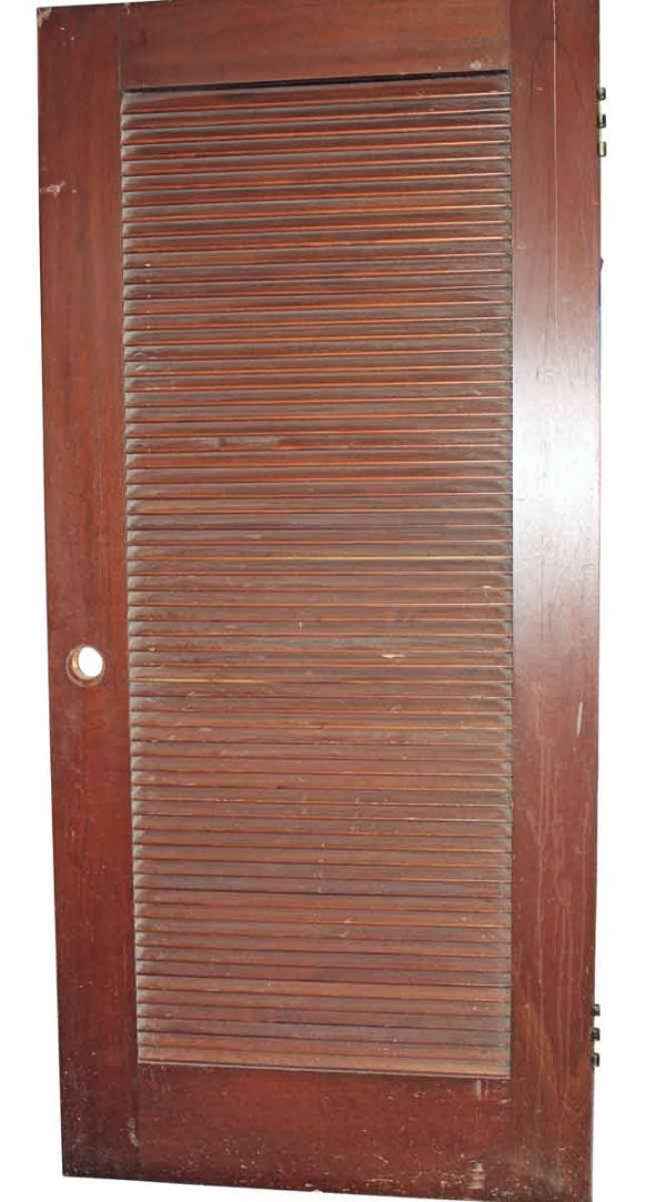 Closet Doors - Vintage Walnut Louver Door 78.5 x 45.5