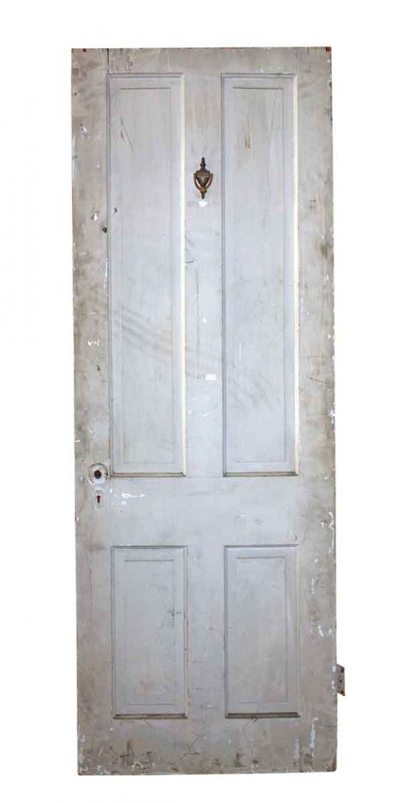 Commercial Doors - Antique 4 Pane Wood Apartment Door 73.75 x 27.5