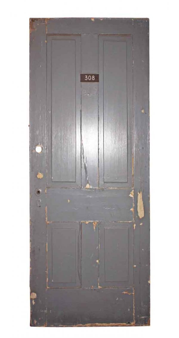 Commercial Doors - Antique 4 Pane Wood Apartment Door 79.75 x 32