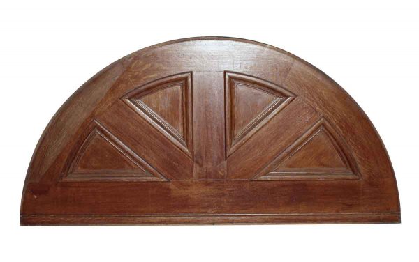 Door Transoms - Tiger Oak Fan Arched Shaped Door Pediment 28 x 56