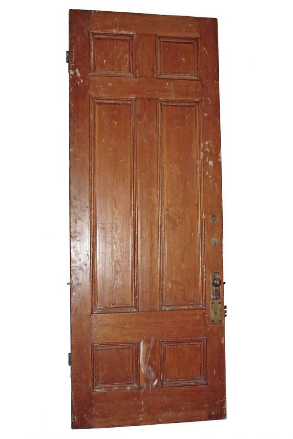 Doors - Antique 6 Pane Wood Entry Door 105.5 x 39.25