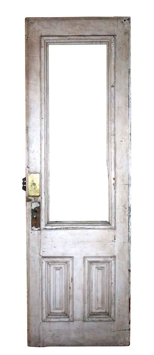 Entry Doors - Antique 2 Pane Half Glass Entry Door 88.25 x 28.25