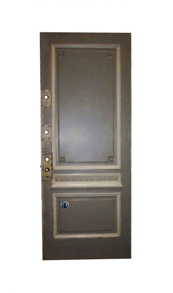 Entry Doors - Antique Mahogany 2 Pane Entry Door 89.5 x 35.5