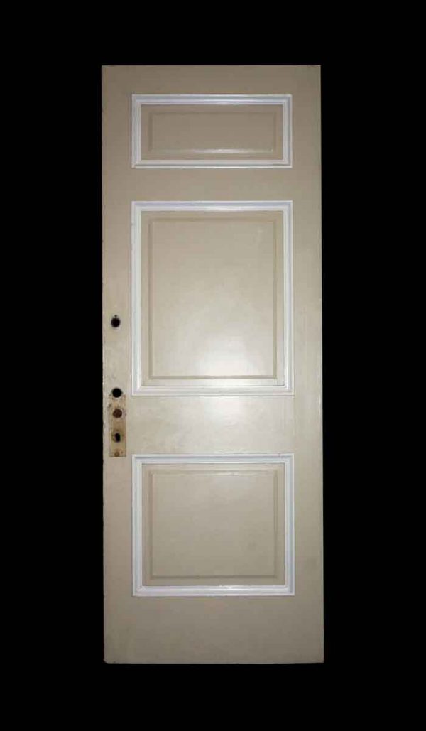 Entry Doors - Antique Mahogany 3 Pane Entry Door 97.25 x 35.75