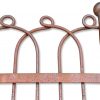 Railings & Posts - Simple Hoop & Loop Antique Wrought Iron Fence