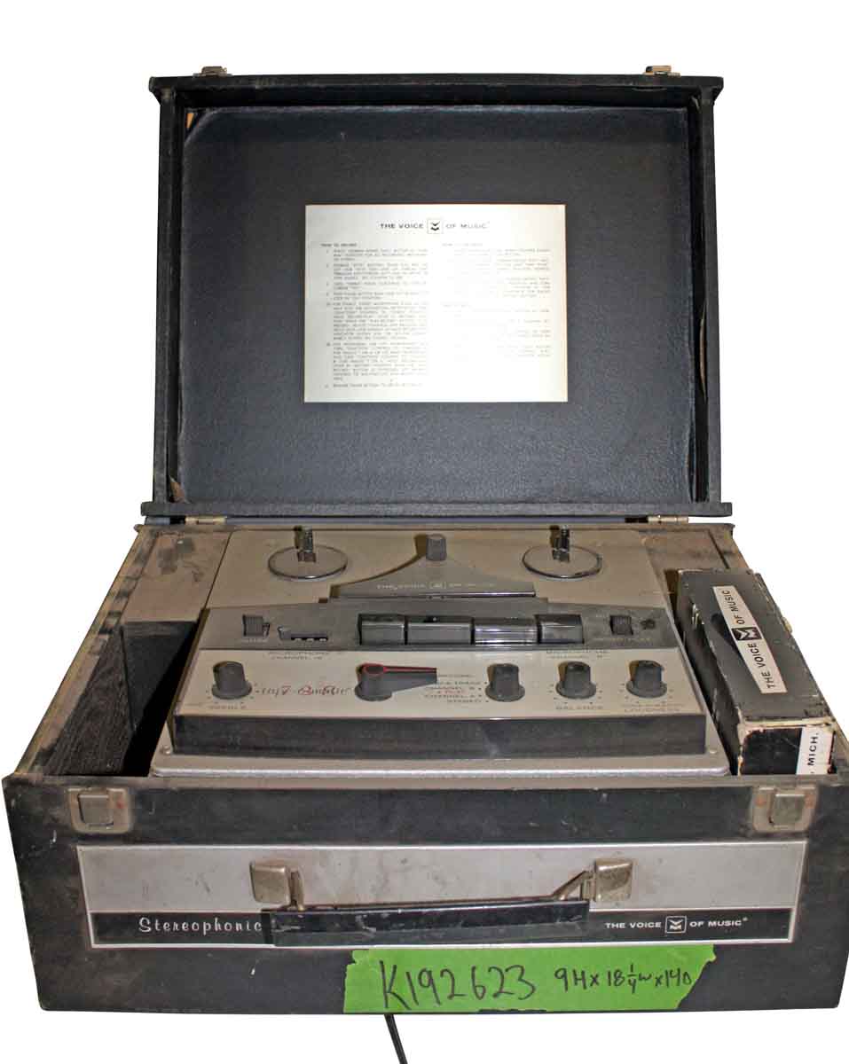 Vintage Voice Portable Reel to Reel Recorder