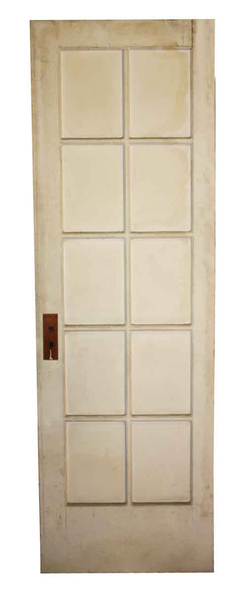 French Doors - Antique 10 Lite Wood French Door 83.25 x 27