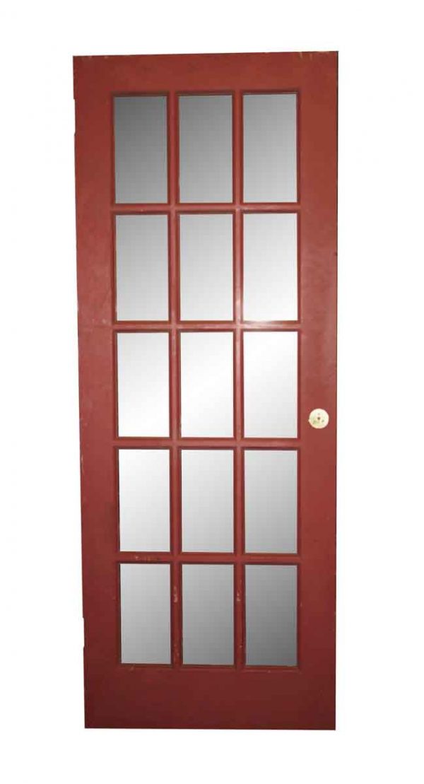 French Doors - Antique 15 Lites Wood French Door 79.5 x 30