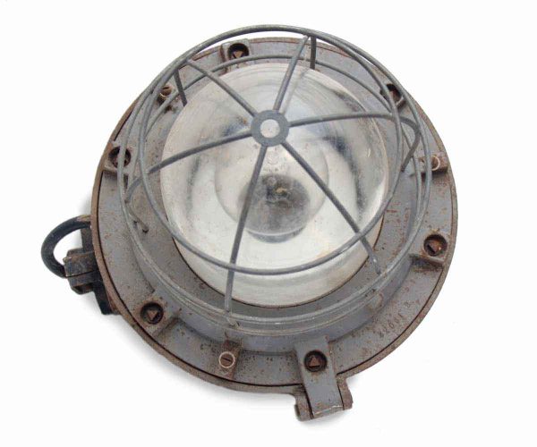 Industrial & Commercial - Petite Industrial Nautical Light with Cage