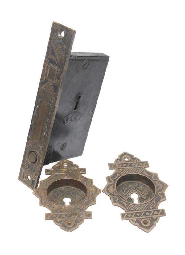 Pocket Door Hardware - Aesthetic Bronze Pocket Door Set