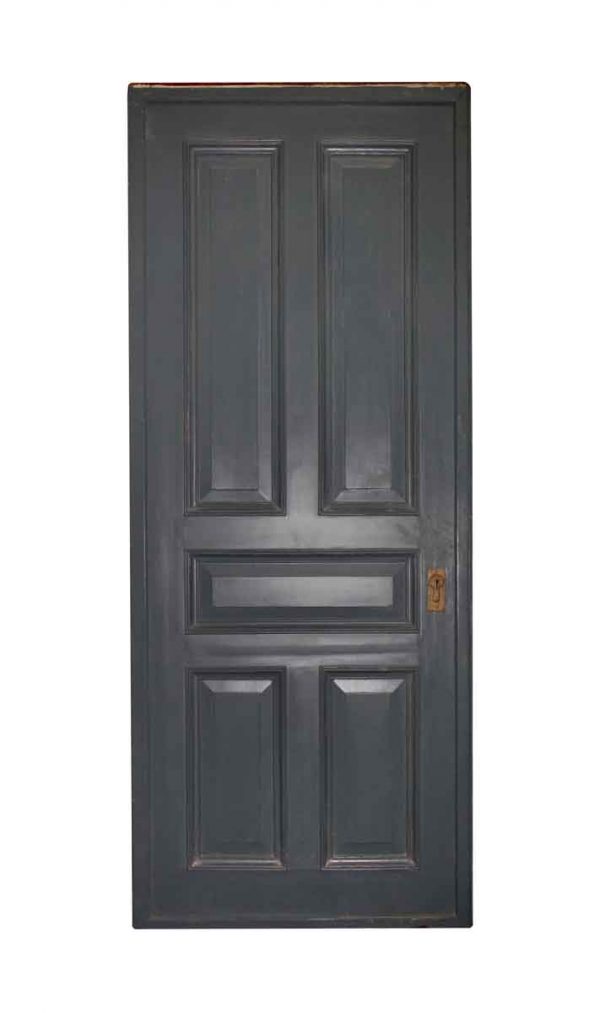 Pocket Doors - Antique 5 Wood Pane Pocket Door 94.5 x 38