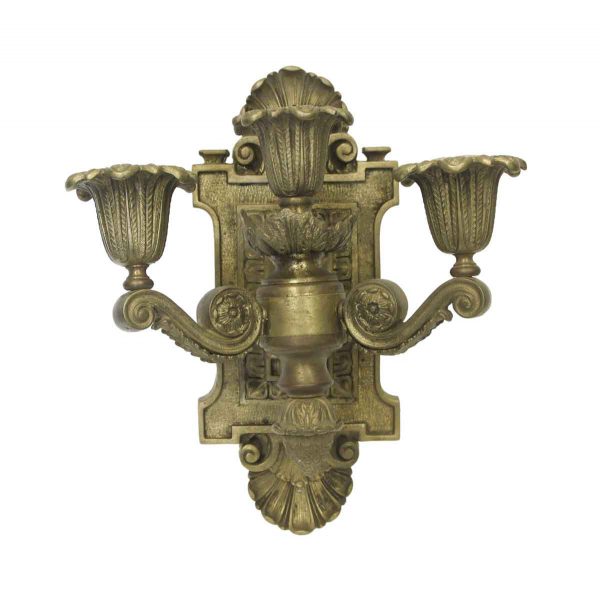 Sconces & Wall Lighting - Antique Heavy Cast Bronze Empire Wall Sconce
