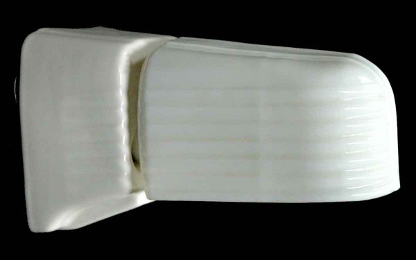 Sconces & Wall Lighting - Art Deco White Porcelain Bathroom Wall Sconce