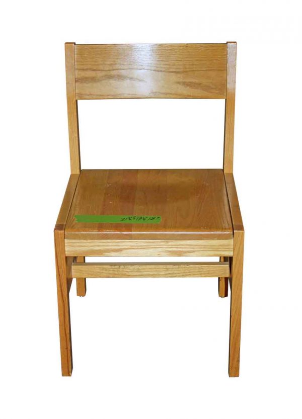 Seating - Reclaimed Beech Wood Storage School Chair