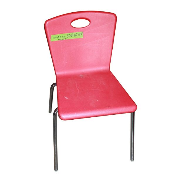 Seating - Vintage Art Deco Red Plastic Chair