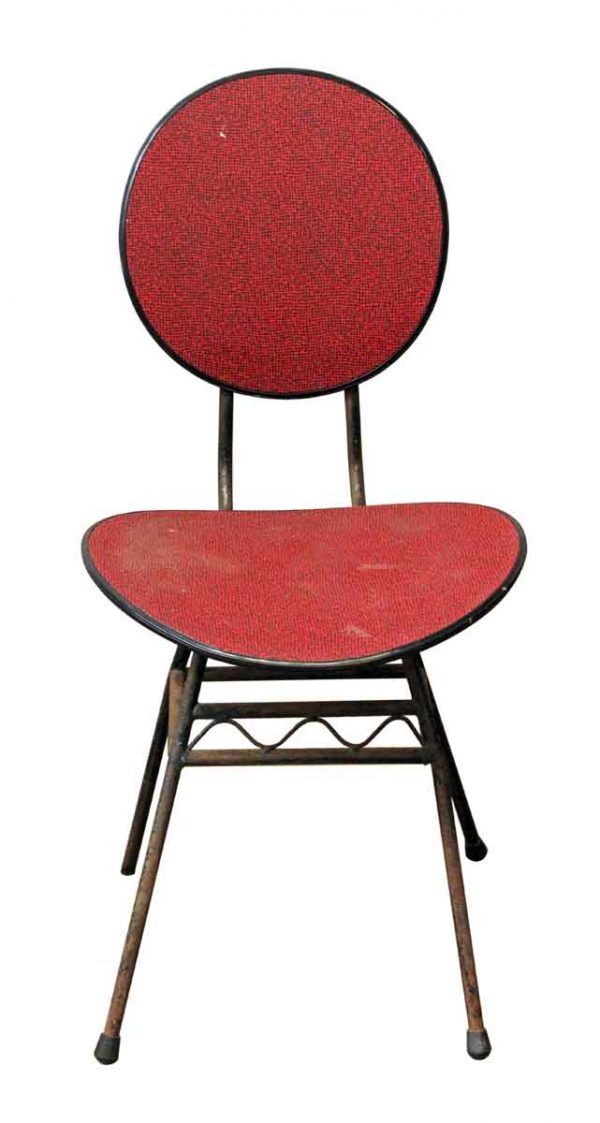Seating - Vintage Red 1960s Plastic Designer Chair