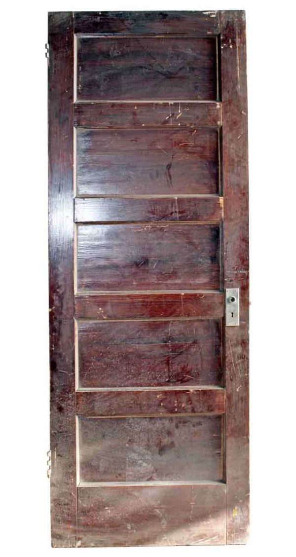 Standard Doors - Antique 5 Pane Wood Passage Door 83.5 x 29.75